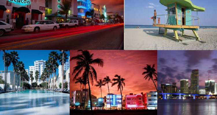 Miami Beaches and Art Deco Photos